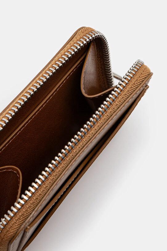 Kožená peňaženka MM6 Maison Margiela hnedá SA6UI0016.P7183