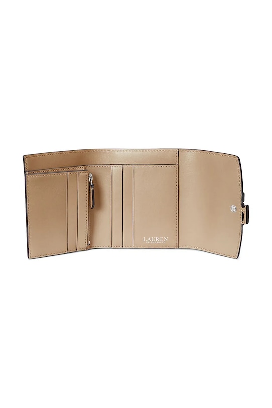 Akcesoria Lauren Ralph Lauren portfel skórzany 432966782 beżowy