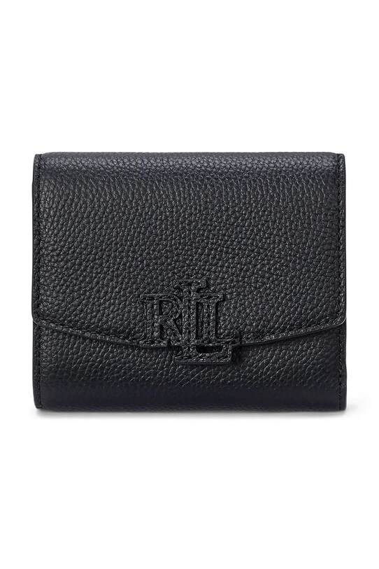 Kožená peňaženka Lauren Ralph Lauren usňová koža čierna 432966782