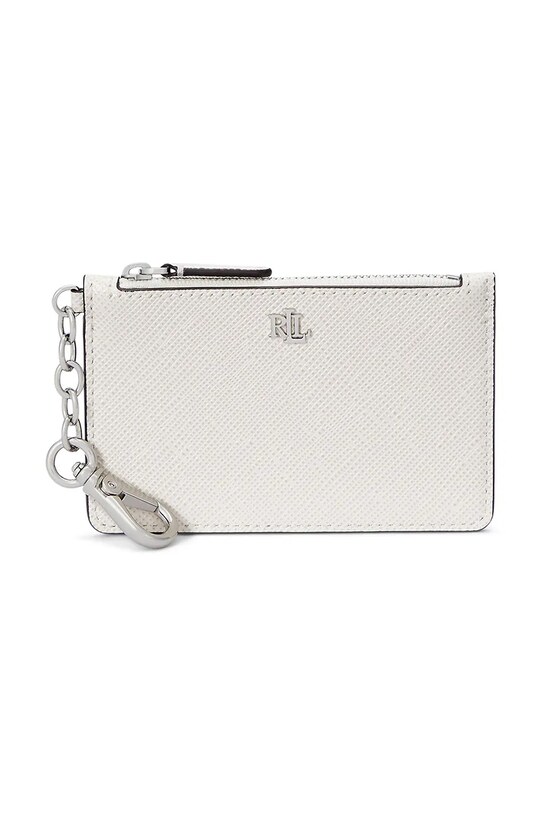 Кожен портфейл Lauren Ralph Lauren гладка кожа бял 432966789