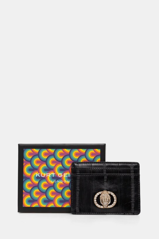 Accesorii Kurt Geiger London card-holder din piele 4019700119 negru