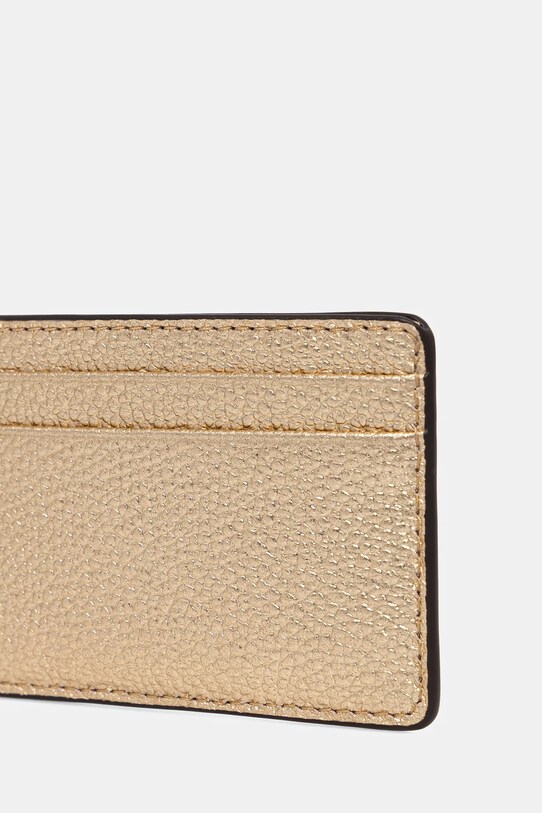 Akcesoria MICHAEL Michael Kors etui na karty skórzane 32H9TJ6D1L złoty
