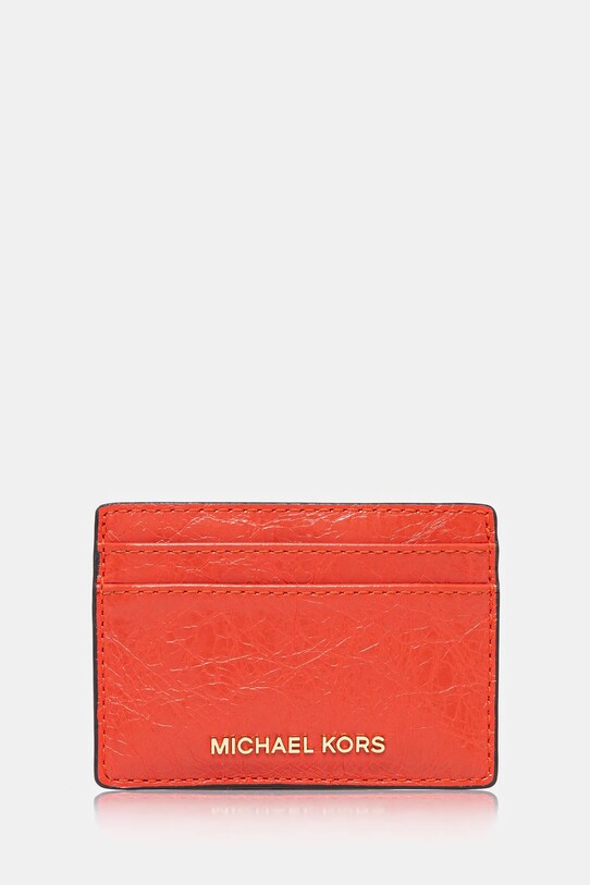 MICHAEL Michael Kors bőr kártyatok kártyatartó piros 32R5GJ6D1L