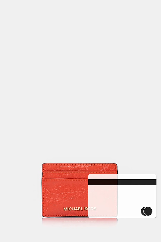 Kiegészítők MICHAEL Michael Kors bőr kártyatok 32R5GJ6D1L piros