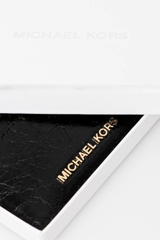 MICHAEL Michael Kors husă din piele pentru carduri negru 32R5GJ6D1L