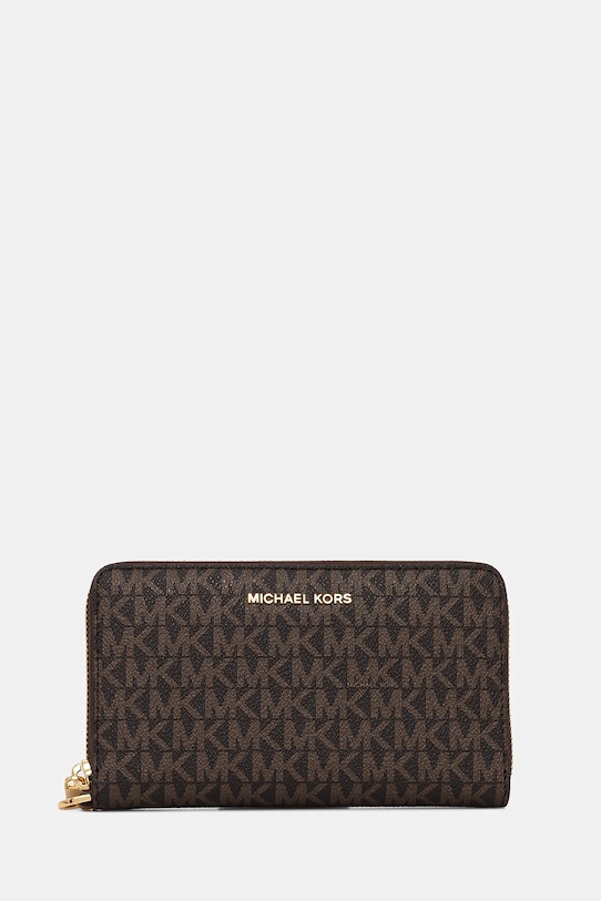 Πορτοφόλι MICHAEL Michael Kors συνθετικό καφέ 32F1GJ6E2B