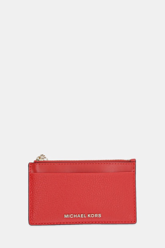Kožená peňaženka MICHAEL Michael Kors usňová koža červená 32H3G8ED1L