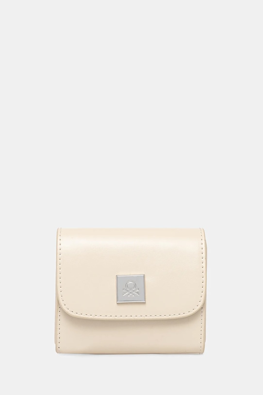 United Colors of Benetton portfel imitacja skóry licowej beżowy 6QTUDY075