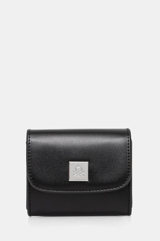 United Colors of Benetton portfel imitacja skóry licowej czarny 6QTUDY075