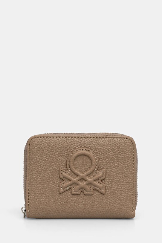 Peněženka United Colors of Benetton imitace kůže béžová 618UDY071