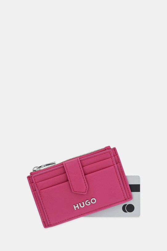 Puzdro na karty HUGO 50541705 ružová SS25