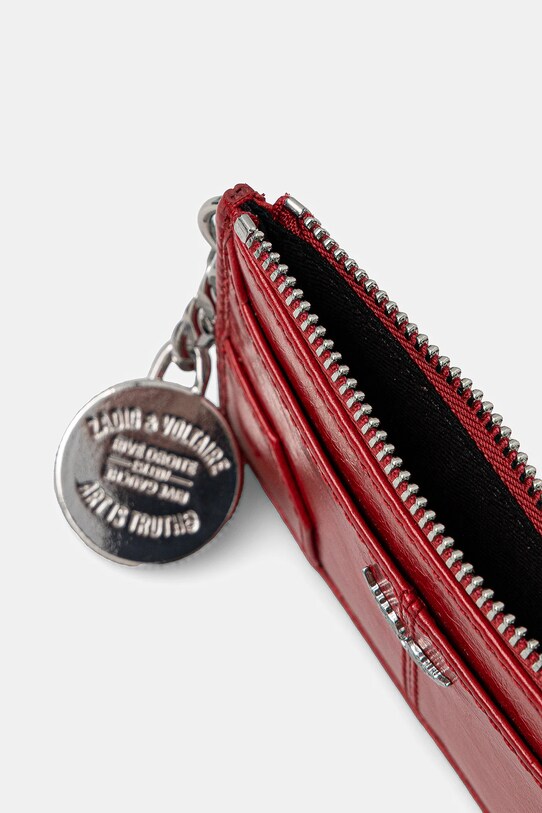 ZADIG&VOLTAIRE portofel de piele LWBA02519.23W.648 rosu SS25