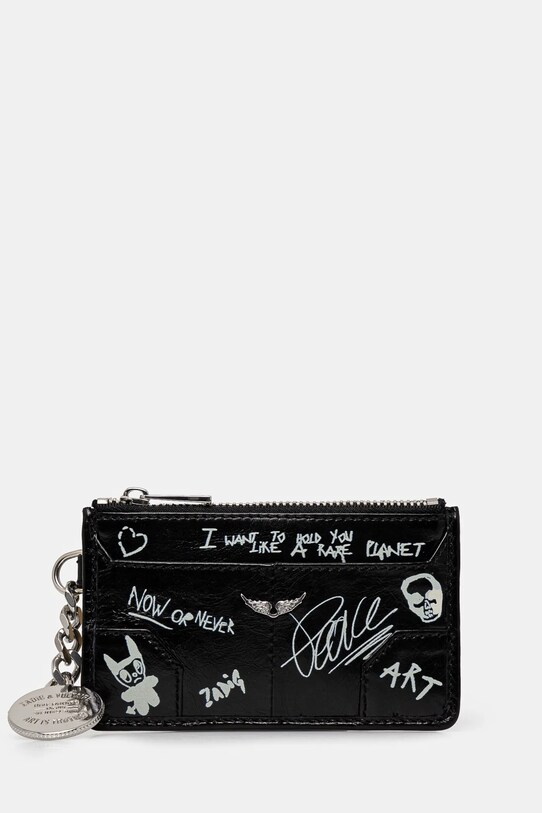 Гаманець ZADIG&VOLTAIRE лицьова шкіра чорний LWSG03654.1