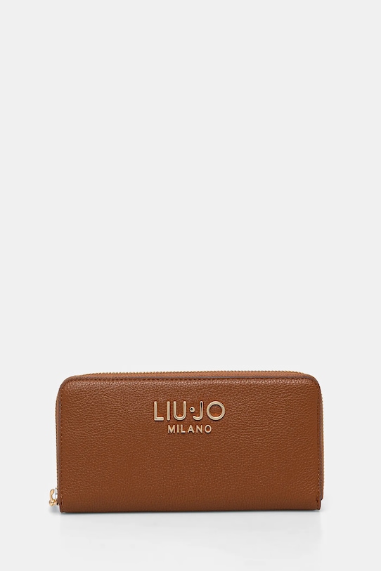 Liu Jo portfel imitacja skóry licowej brązowy AA5155.E0033