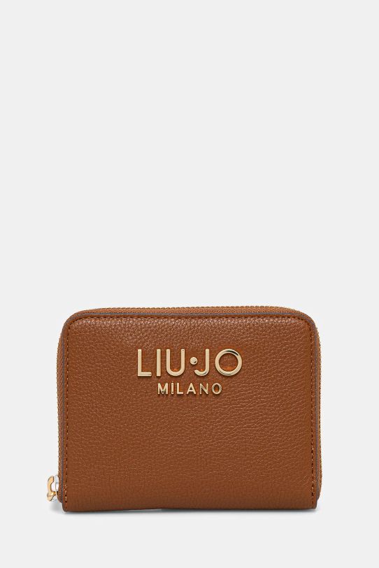 Novčanik Liu Jo imitacija zrnate kože smeđa AA5156.E0033