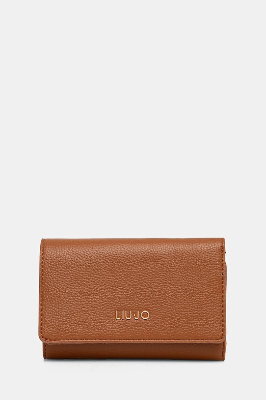 Liu Jo portfel imitacja skóry licowej brązowy AA5167.E0058
