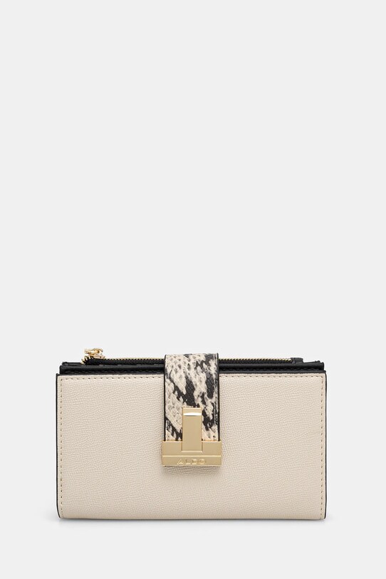 Peňaženka Aldo ORMESIDE usňová koža béžová ORMESIDE.966