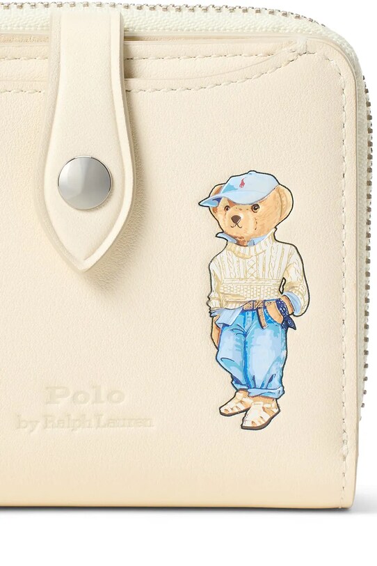 Δερμάτινο πορτοφόλι Polo Ralph Lauren 427967720 μπεζ