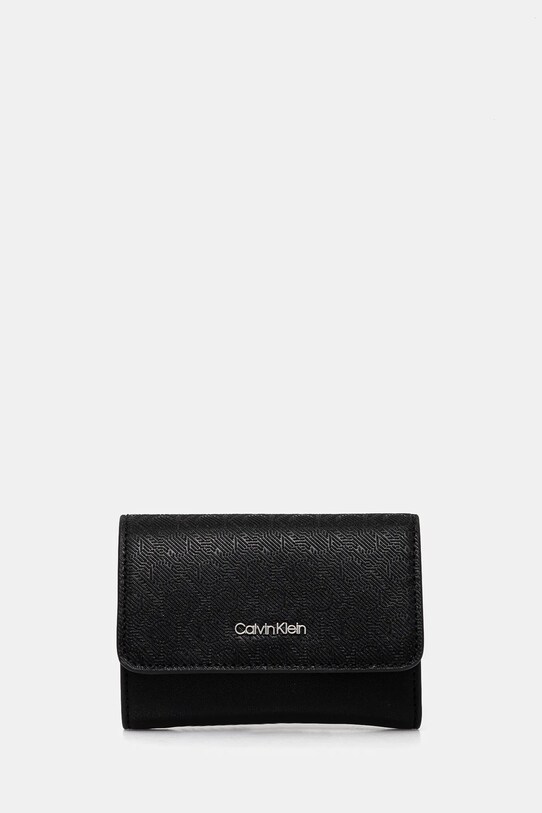 Novčanik Calvin Klein bez uzorka crna K60K612939