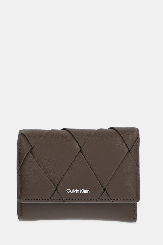 Peňaženka Calvin Klein imitácia kože hnedá K60K612953