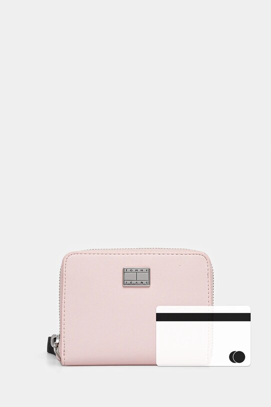 Πορτοφόλι Tommy Jeans ροζ AW0AW17298