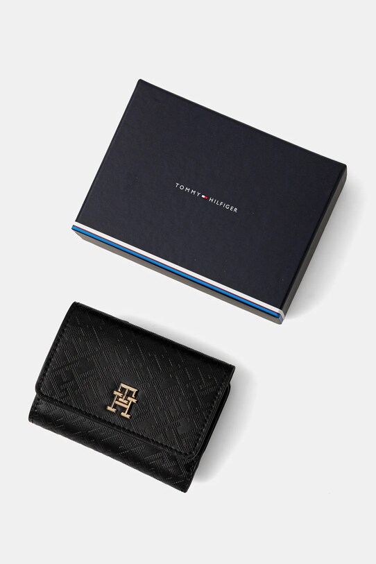 Peněženka Tommy Hilfiger černá AW0AW17257