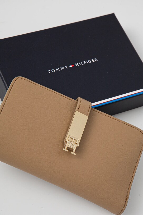 Peněženka Tommy Hilfiger béžová AW0AW17262