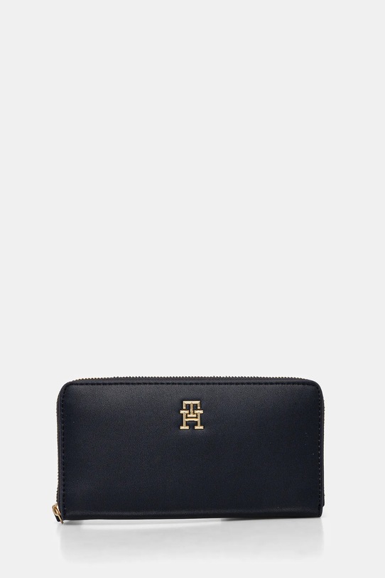Гаманець Tommy Hilfiger імітація лицьової шкіри темно-синій AW0AW17266
