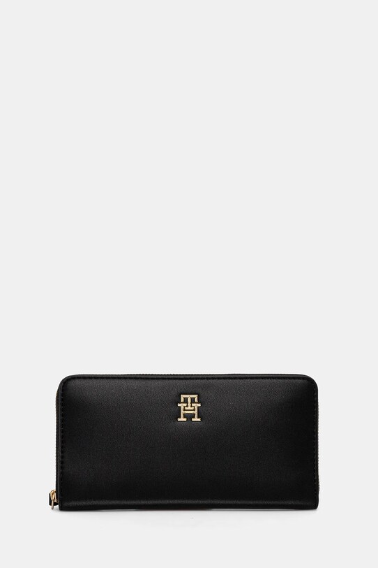 Гаманець Tommy Hilfiger імітація лицьової шкіри чорний AW0AW17266