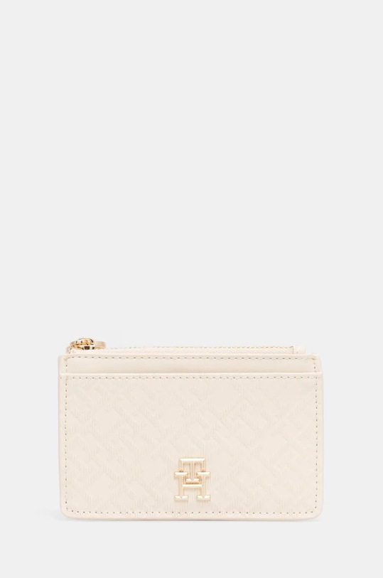 Peňaženka Tommy Hilfiger imitácia kože béžová AW0AW17401
