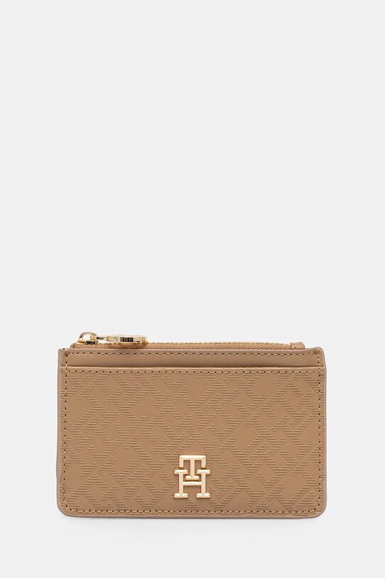 Peňaženka Tommy Hilfiger imitácia kože zelená AW0AW17401