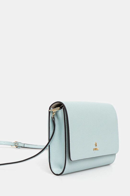 Kožená kabelka Furla WE00675.ARE000.AQ000 tyrkysová SS25