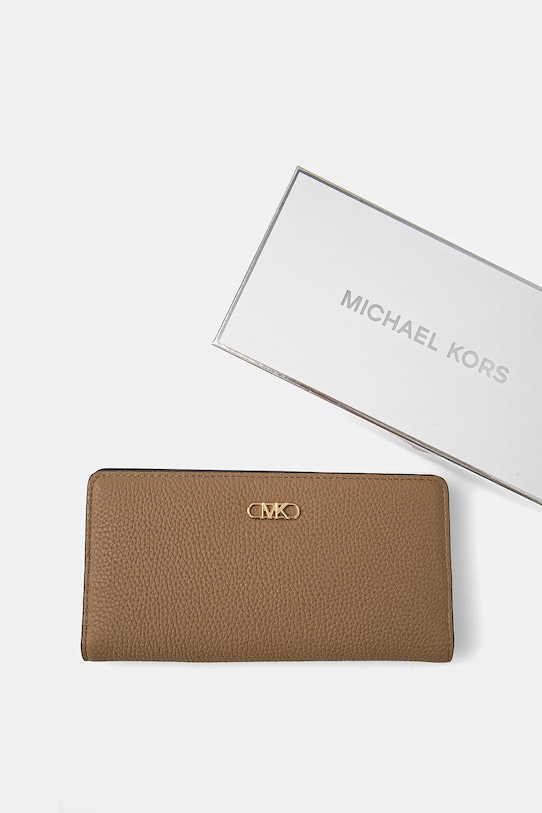 Δερμάτινο πορτοφόλι MICHAEL Michael Kors καφέ 32S5G8EF3L