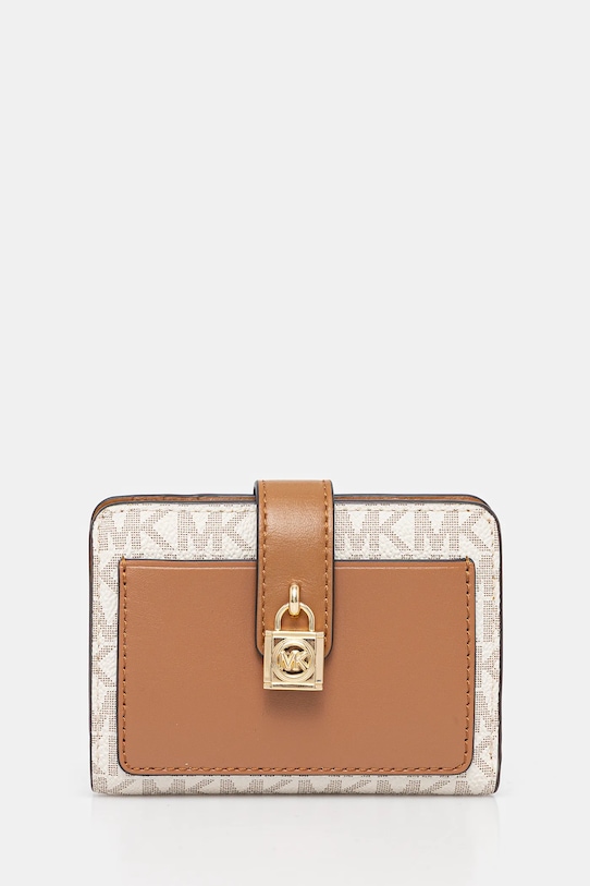 Гаманець імітація лицьової шкіри бежевий 32S5GETD1B