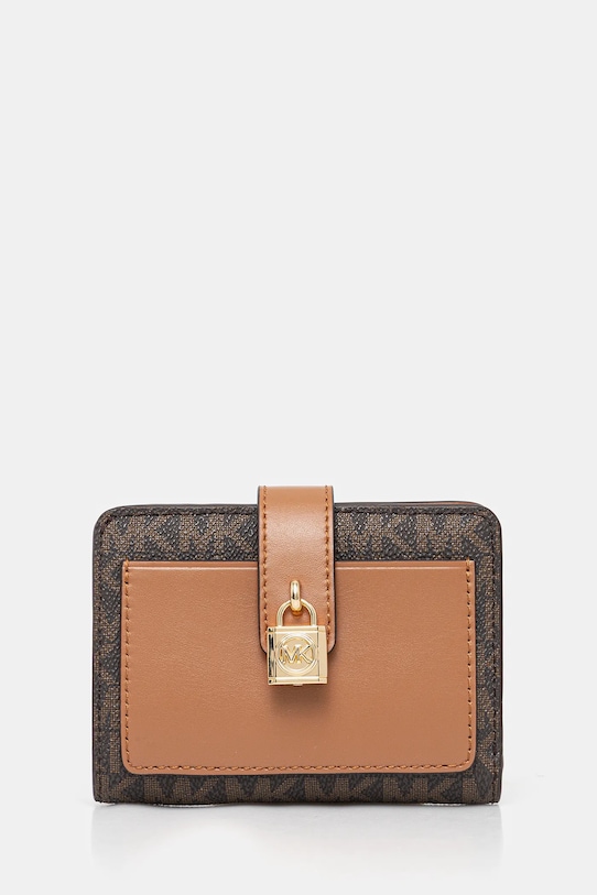 MICHAEL Michael Kors portfel imitacja skóry licowej brązowy 32S5GETD1B