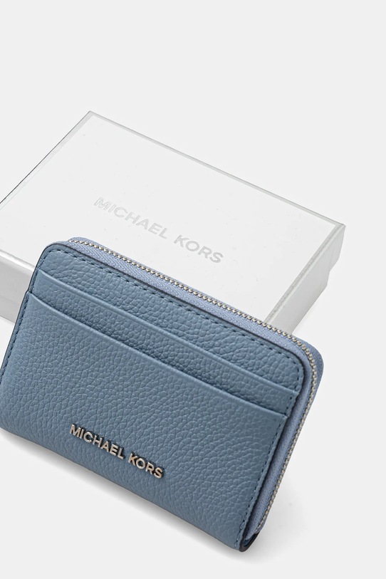 MICHAEL Michael Kors portfel skórzany niebieski 32T4SJ6Z5L