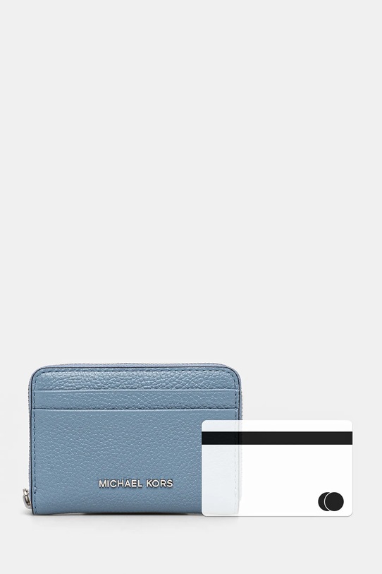 MICHAEL Michael Kors portfel skórzany 32T4SJ6Z5L niebieski