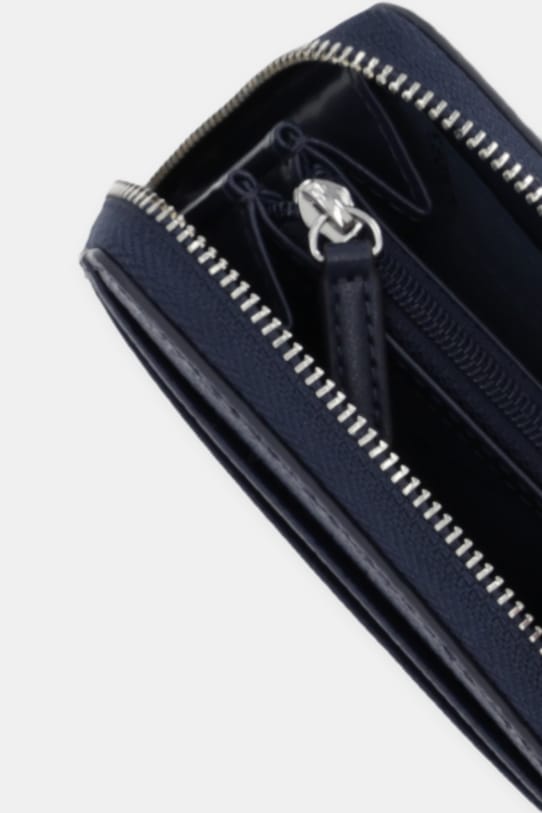 Akcesoria MICHAEL Michael Kors portfel skórzany 32T4SJ6Z5L niebieski