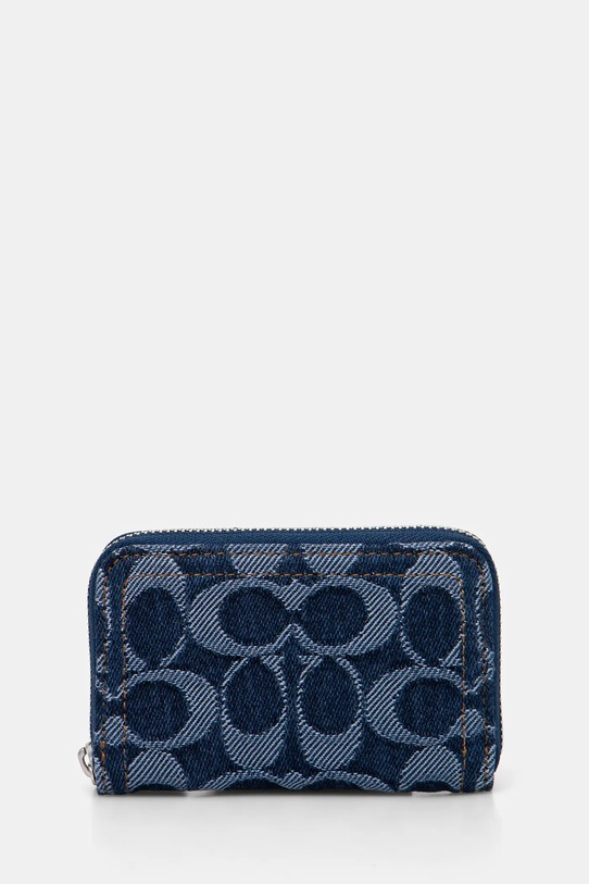 Coach portfel skóra licowa granatowy CAT62