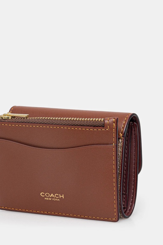 Coach portofel CAN48 maro SS25