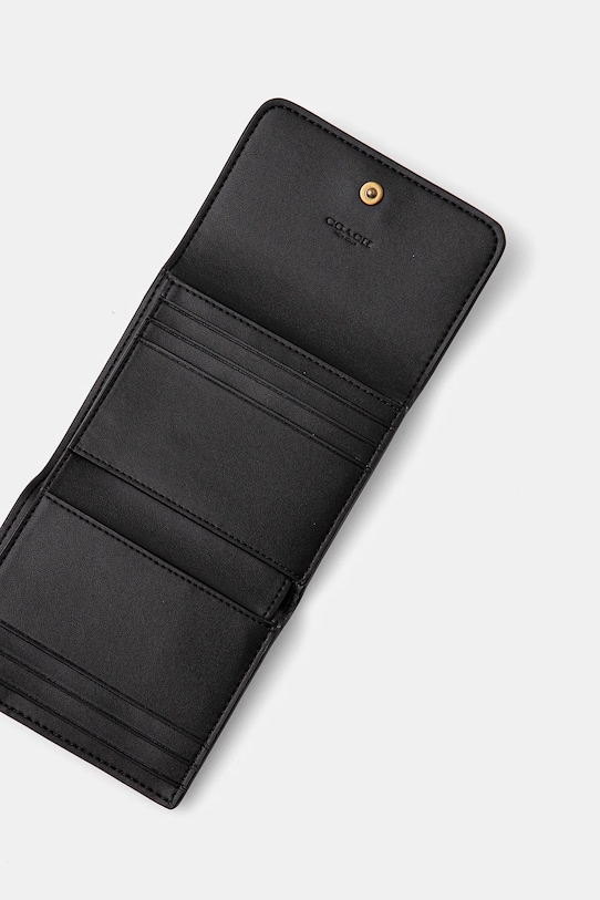 Кожен портфейл Coach черен CAO13