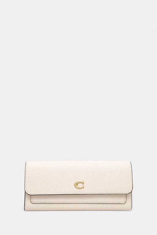 Coach portofel de piele piele bej CAO17