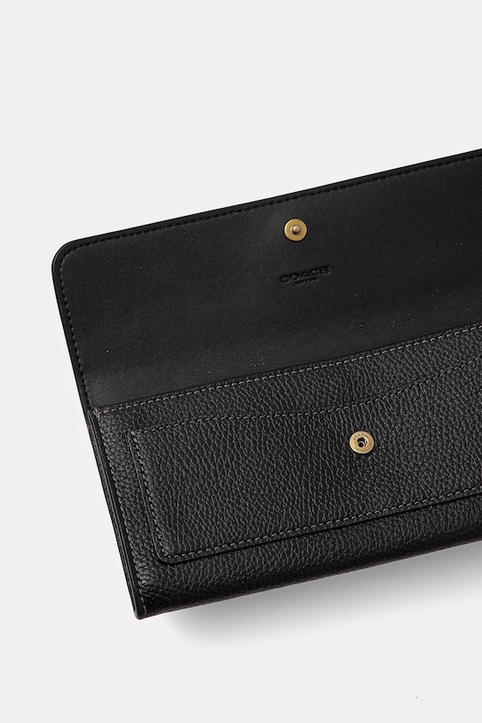 Accesorii Coach portofel de piele CAO17 negru