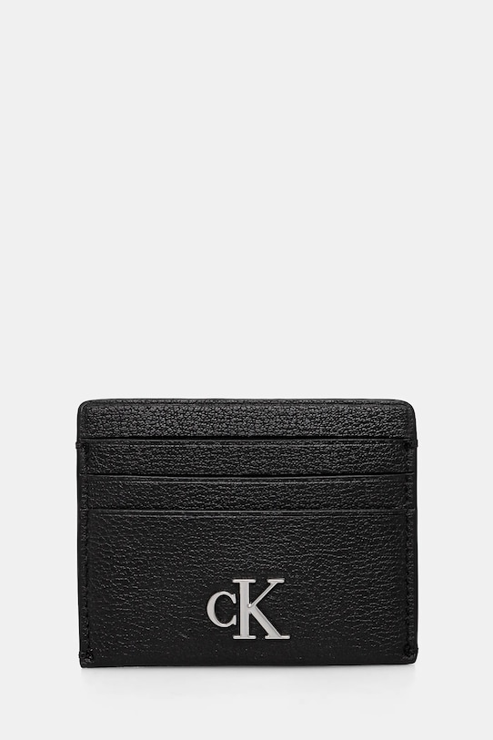 Etui za kartice Calvin Klein Jeans Našitek črna LV04K1010G