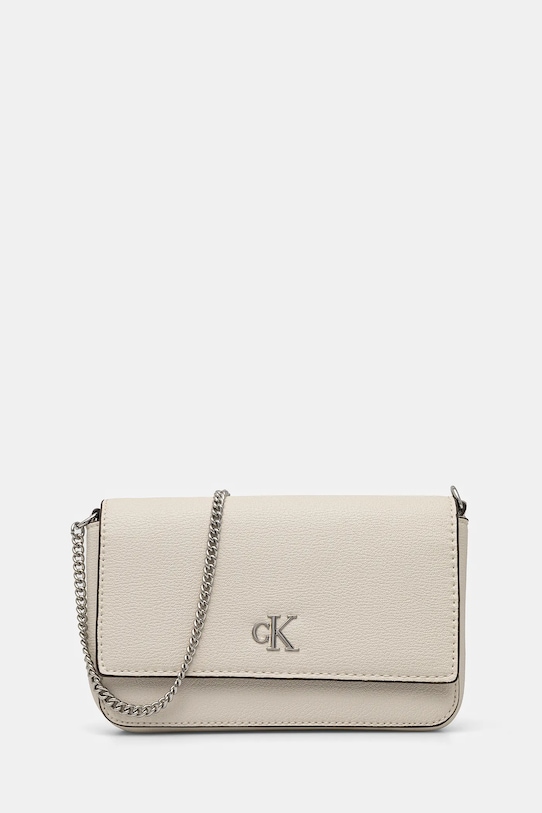 Calvin Klein Jeans torebka nie mieści A4 beżowy LV04K1027G