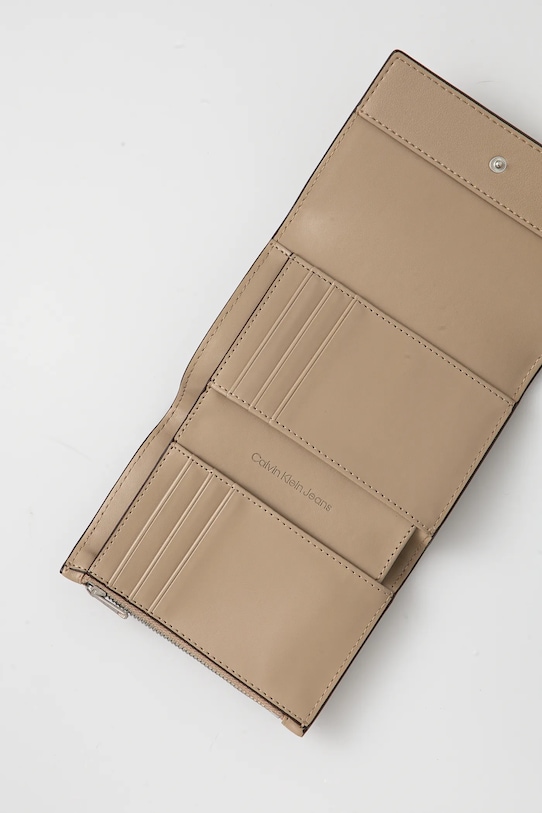 Peněženka Calvin Klein Jeans LV04K1078G béžová SS25