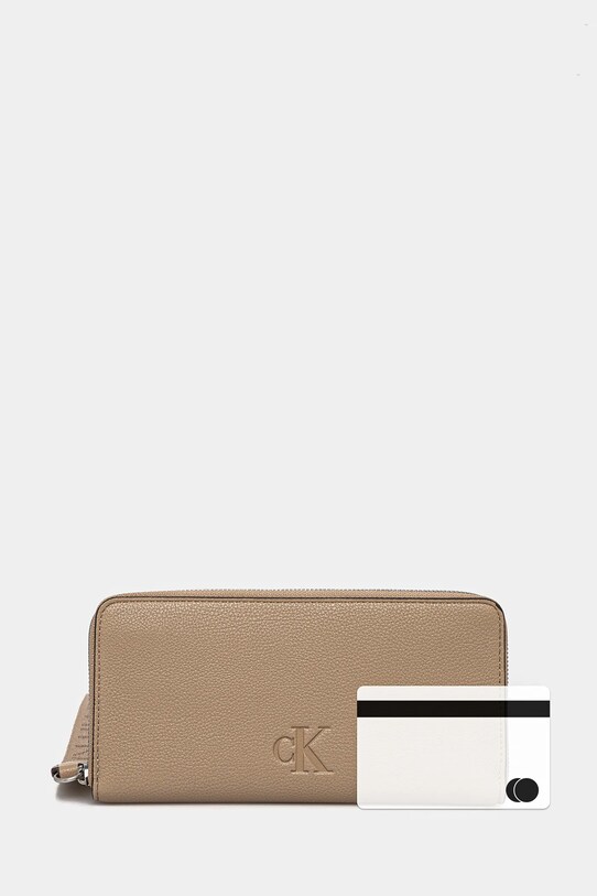 Гаманець Calvin Klein Jeans LV04K1000G бежевий
