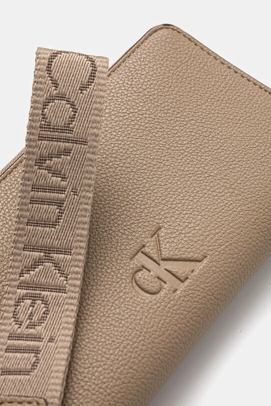 Аксесуари Гаманець Calvin Klein Jeans LV04K1000G бежевий
