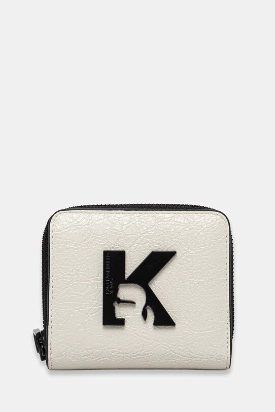 Karl Lagerfeld Jeans portfel drobny wzór biały A2W32039
