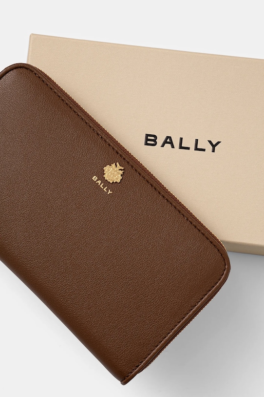 Шкіряний гаманець Bally коричневий WLL00C